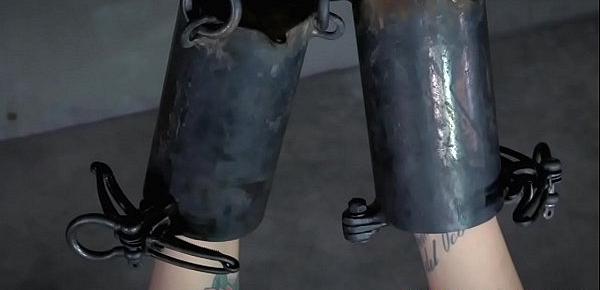  Restrained sub silenced by male dom